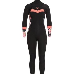 Roxy 3/2mm Synchro Full Length Back Zip Wetsuit Size 2